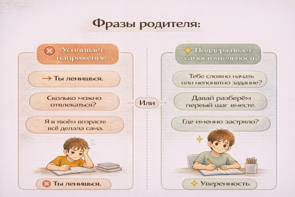 Фразы родителей, которые поддерживают мотивацию ребёнка